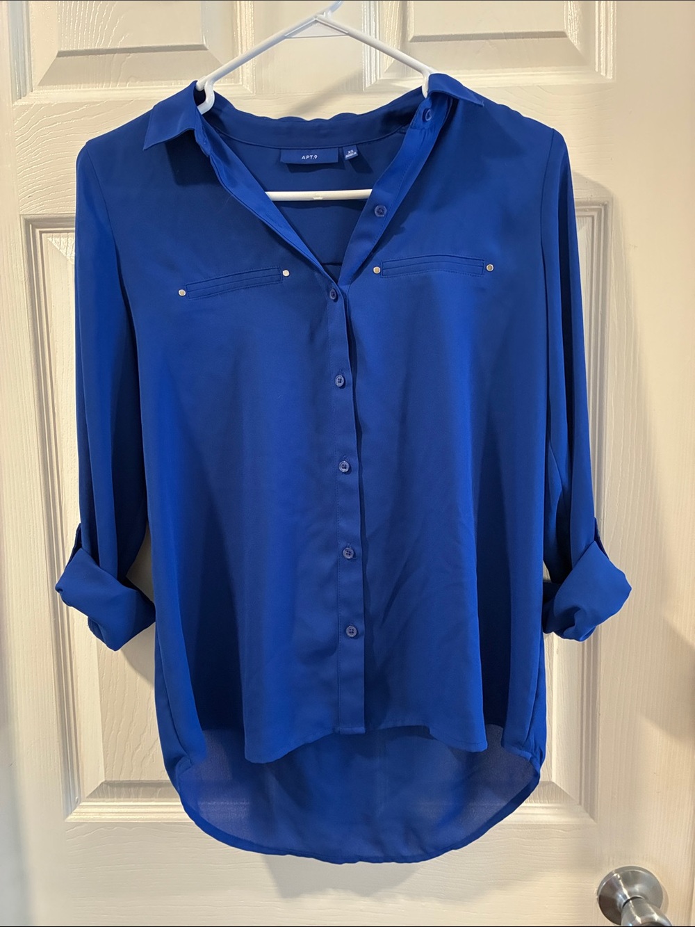 Apt. 9 Cobalt Blue Button-Down Blouse